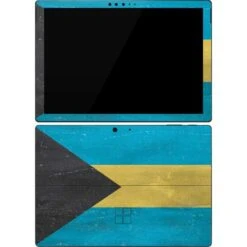 Bahamas Flag Distressed Surface Pro 7 Skin