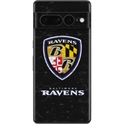 NFL Baltimore Ravens - Alternate Distressed Google Pixel 7 Pro Skin
