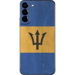 Barbados Flag Distressed Galaxy S22 Plus Skin