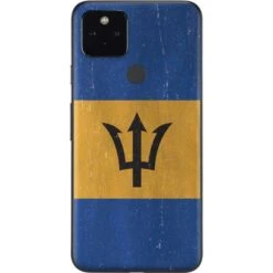 Barbados Flag Distressed Google Pixel 4a 5G Skin