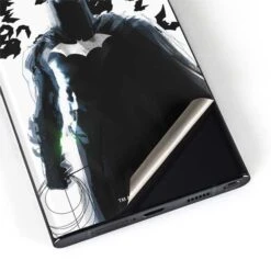 DC Comics Batman Holding Batarang Art Galaxy S22 Ultra Skin -Skinit Store batman and bats galaxy s22 ultra skin 1646439150 SKNDCBTMN29GLX22U PR 04