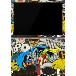 DC Comics Batman And Robin Vintage Action Pose Surface Pro 7 Skin