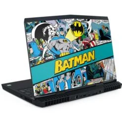 DC Comics Batman Vintage Pose Collage Art Dell Alienware Skin