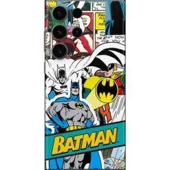 DC Comics Batman Vintage Pose Collage Art Galaxy S23 Ultra Skin