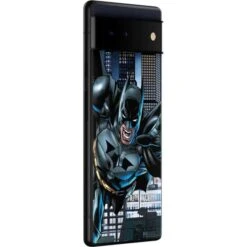 DC Comics Batman Dark Knight Comic Art Action Pose Google Pixel 6 Skin -Skinit Store batman jumps from building google pixel 6 skin 1639094178 SKNDCBTMN40GPIXL6 PR 02