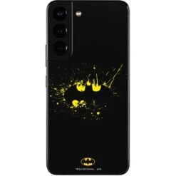 DC Comics Batman Logo Yellow Splash Galaxy S22 Skin