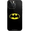 DC Comics Batman Movie 1989 Logo IPhone 15 Pro Skin -Skinit Store batman official logo iphone 14 pro skin 1662674320 SKNDCLOGO01IPH14P PR 01