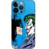 DC Comics The Joker Vs Batman Vintage Art IPhone 14 Pro Skin -Skinit Store batman vs joker blue background iphone 14 pro skin 1662674296 SKNDCJKRX11IPH14P PR 01 4b1d9314 7e4c 4298 941e b52bf72bbb74