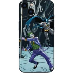 DC Comics The Joker Vs Batman Art IPhone 14 Plus Skin