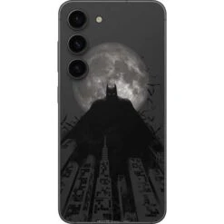 DC Comics Batman On City With Moon Art Galaxy S23 Skin