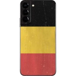 Belgium Flag Distressed Galaxy S22 Plus Skin