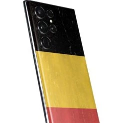 Belgium Flag Distressed Galaxy S22 Ultra Skin -Skinit Store belgium flag distressed galaxy s22 ultra skin 1646439252 SKNFLGDIS82GLX22U PR 03