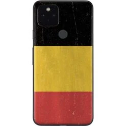 Belgium Flag Distressed Google Pixel 5 Skin