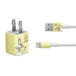 Disney Princess Belle Tale As Old As Time Art IPhone Charger (5W USB) Skin