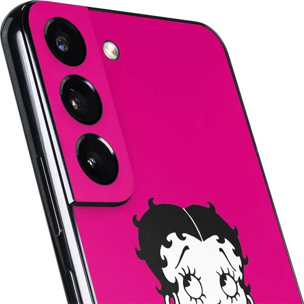 Betty Boop Pink Background Galaxy S22 Plus Skin 5 Betty Boop Pink Background Galaxy S22 Plus Skin - Image 3