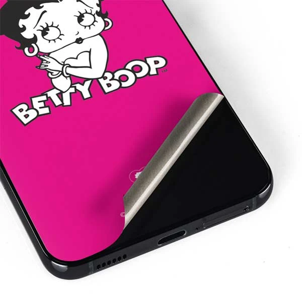 Betty Boop Pink Background Galaxy S22 Plus Skin 6 Betty Boop Pink Background Galaxy S22 Plus Skin - Image 4
