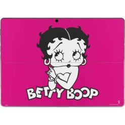 Betty Boop Pink Background Surface Pro 8 Skin
