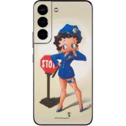 Betty Boop The Police Officer Galaxy S22 Skin