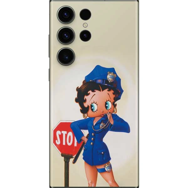 Betty Boop The Police Officer Galaxy S23 Ultra Skin 3 Betty Boop The Police Officer Galaxy S23 Ultra Skin
