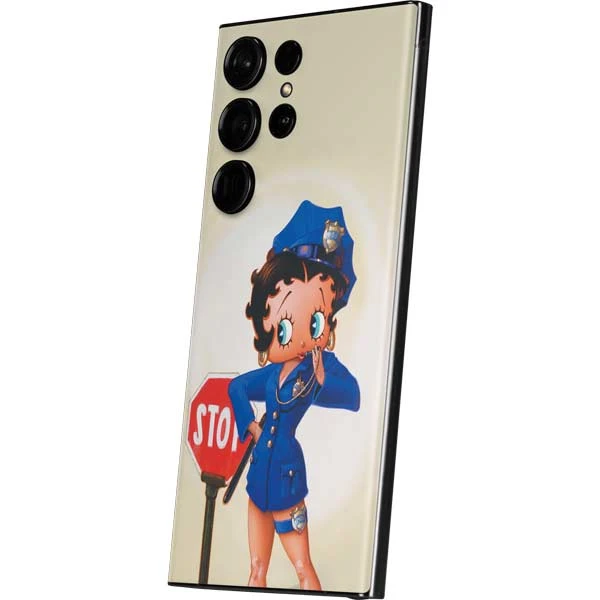 Betty Boop The Police Officer Galaxy S23 Ultra Skin 4 Betty Boop The Police Officer Galaxy S23 Ultra Skin - Image 2