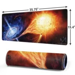 StockTrek Binary System Orbiting Near A Black Hole Gaming Mouse Pad -Skinit Store binary system orbiting near a black hole extra large gaming mouse pad 1711575128 MSPSTOCKT05GAMGXL PR 02