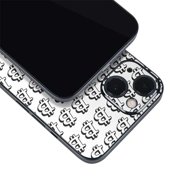 Bitcoin Pattern IPhone 14 Plus Skin 6 Bitcoin Pattern IPhone 14 Plus Skin - Image 4