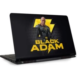 DC Comics Black Adam Movie Art Character And Logo Dell Inspiron Skin