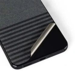 Black And Grey Stripes Galaxy S22 Plus Skin -Skinit Store black and grey stripes galaxy s22 plus skin 1646336933 SKNSTRHLF04GLX22P PR 04