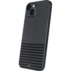 Black And Grey Stripes IPhone 14 Plus Skin -Skinit Store black and grey stripes iphone 14 plus skin 1662574876 SKNSTRHLF04IPH14M PR 02