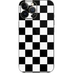 Black And White Checkered IPhone 14 Pro Max Skin