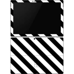 Black And White Geometric Stripes Surface Pro 6 Skin