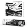 Black And White Marble Ink Gaming Mouse Pad