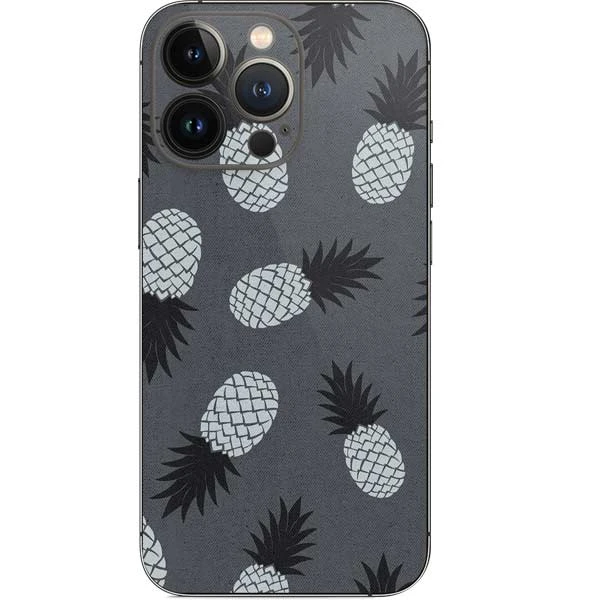 Black And White Pineapples IPhone 14 Pro Skin 3 Black And White Pineapples IPhone 14 Pro Skin