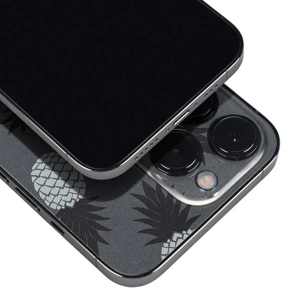 Black And White Pineapples IPhone 14 Pro Skin 6 Black And White Pineapples IPhone 14 Pro Skin - Image 4