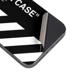 Black And White Stripes IPhone 14 Pro Skin -Skinit Store black and white stripes iphone 14 pro skin 1662674346 SKNOFFXHP01IPH14P PR 03