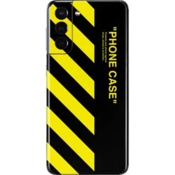 Black And Yellow Stripes Galaxy S21 5G Skin