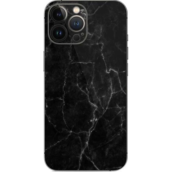 Black Marble IPhone 14 Pro Max Skin 3 Black Marble IPhone 14 Pro Max Skin