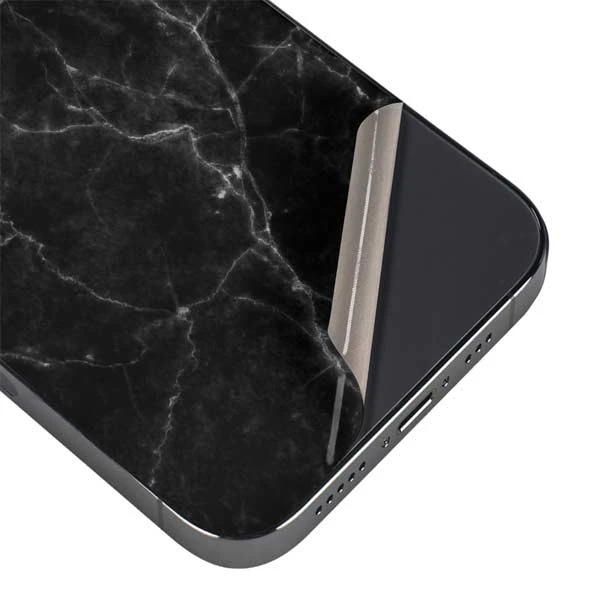 Black Marble IPhone 14 Pro Max Skin 5 Black Marble IPhone 14 Pro Max Skin - Image 3