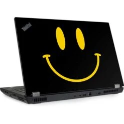 Black Happy Face Lenovo ThinkPad Skin