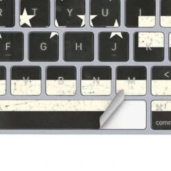 Black & White USA Flag Magic Keyboard Skin -Skinit Store black white usa flag magic keyboard skin 1616706999 SKNUSABWFX1AMKBDX PR 04