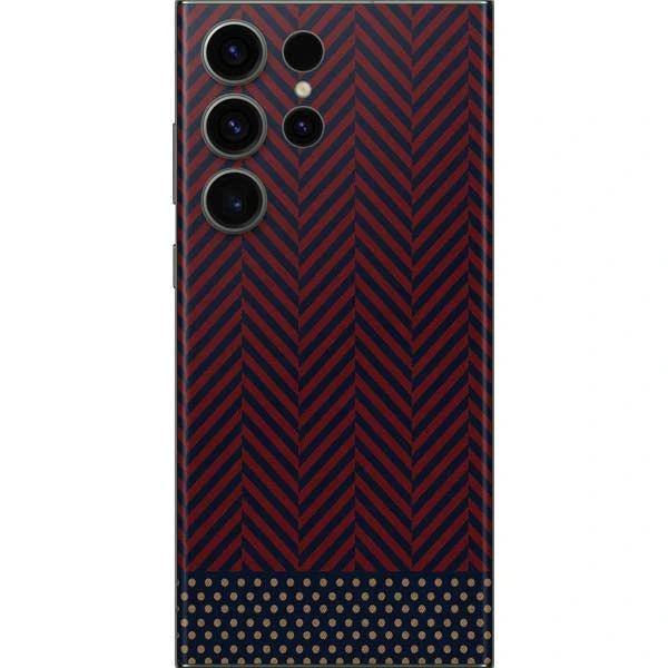 Blocked Polka Dot Chevron Galaxy S23 Ultra Skin 3 Blocked Polka Dot Chevron Galaxy S23 Ultra Skin