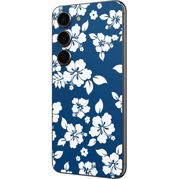 Blue And White Galaxy S23 Skin 4 Blue And White Galaxy S23 Skin - Image 2