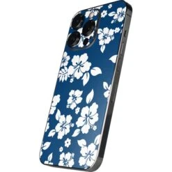 Blue And White IPhone 14 Pro Skin -Skinit Store blue and white iphone 14 pro skin 1662674384 SKNHFLOWR02IPH14P PR 02