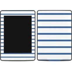 Blue And White Stripes Amazon Kindle Skin