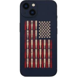 Blue Bullet American Flag IPhone 15 Skin