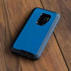 Blue Carbon Fiber Specialty Texture Material Otterbox Defender Galaxy Skin -Skinit Store blue carbon fiber otterbox defender galaxy s9 plus skin 1707498826 SKNTXTCBFRBOBS9PD PR 04