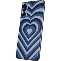 Blue Heart Pattern Galaxy S21 5G Skin -Skinit Store blue heart pattern galaxy s21 5g skin 1644866504 SKNMLTHRT04GLXY21 PR 02