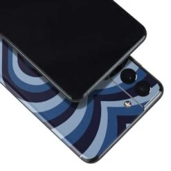 Blue Heart Pattern Galaxy S21 5G Skin -Skinit Store blue heart pattern galaxy s21 5g skin 1644866504 SKNMLTHRT04GLXY21 PR 03