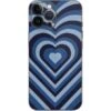 Blue Heart Pattern IPhone 14 Pro Max Skin