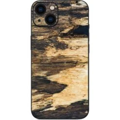 Blue Resin Wood IPhone 14 Plus Skin